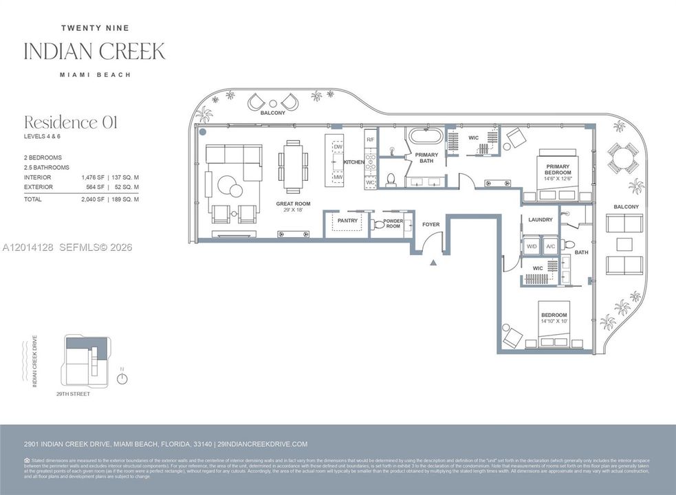 For Sale: $2,795,100 (2 beds, 2 baths, 1452 Square Feet)