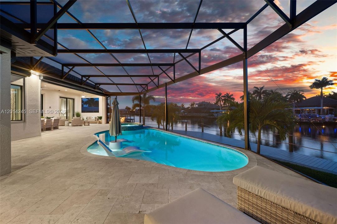 Take an evening dip in the heated, saltwater pool and spa