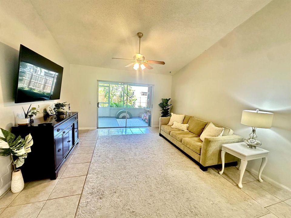 LIVING ROOM FACING OUTSIDE
