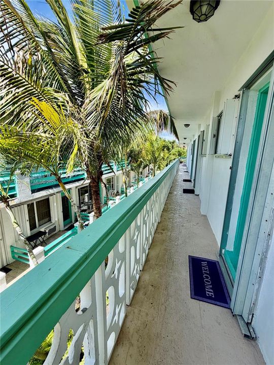 second floor front balcony
