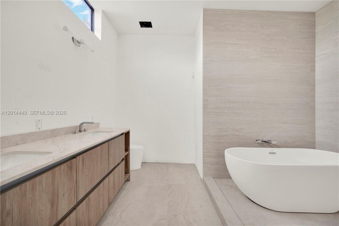 Open tub and shower concept.