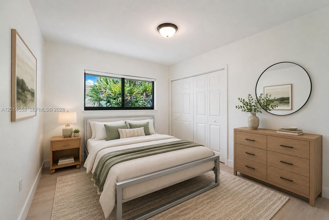Virtually staged to showcase a sense of style.