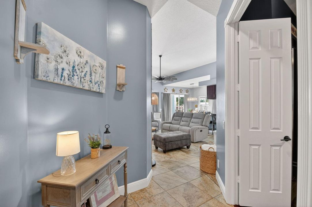 Hall leading to guest bedrooms