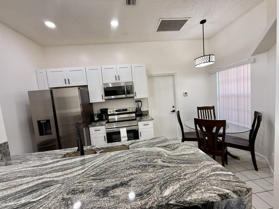 Kitchen with table