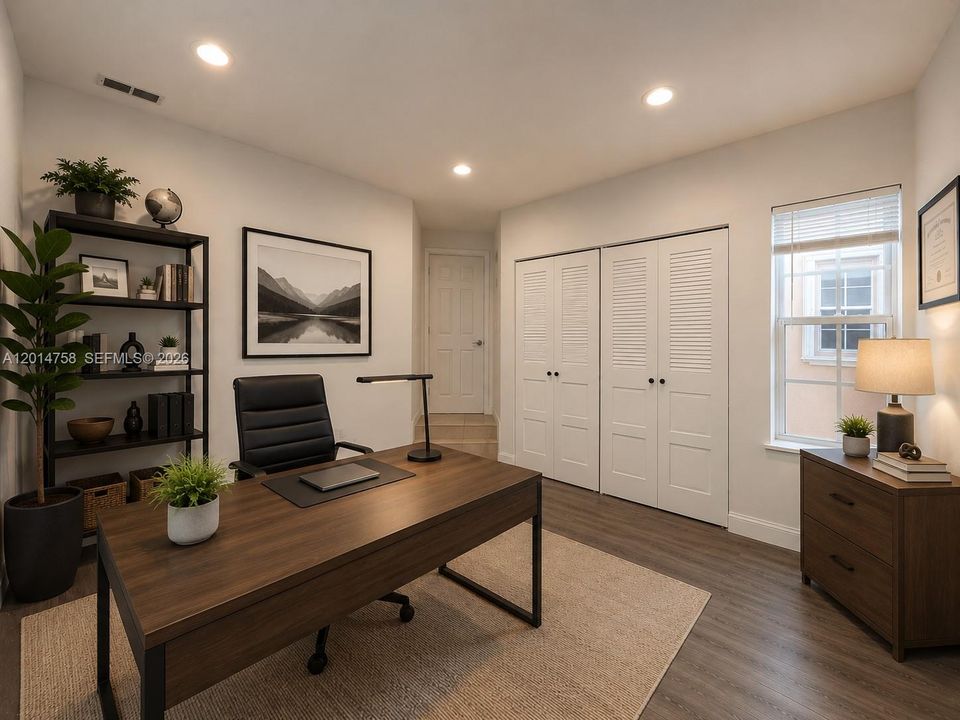 Bedroom #3 or office / Garage/ Virtual staging