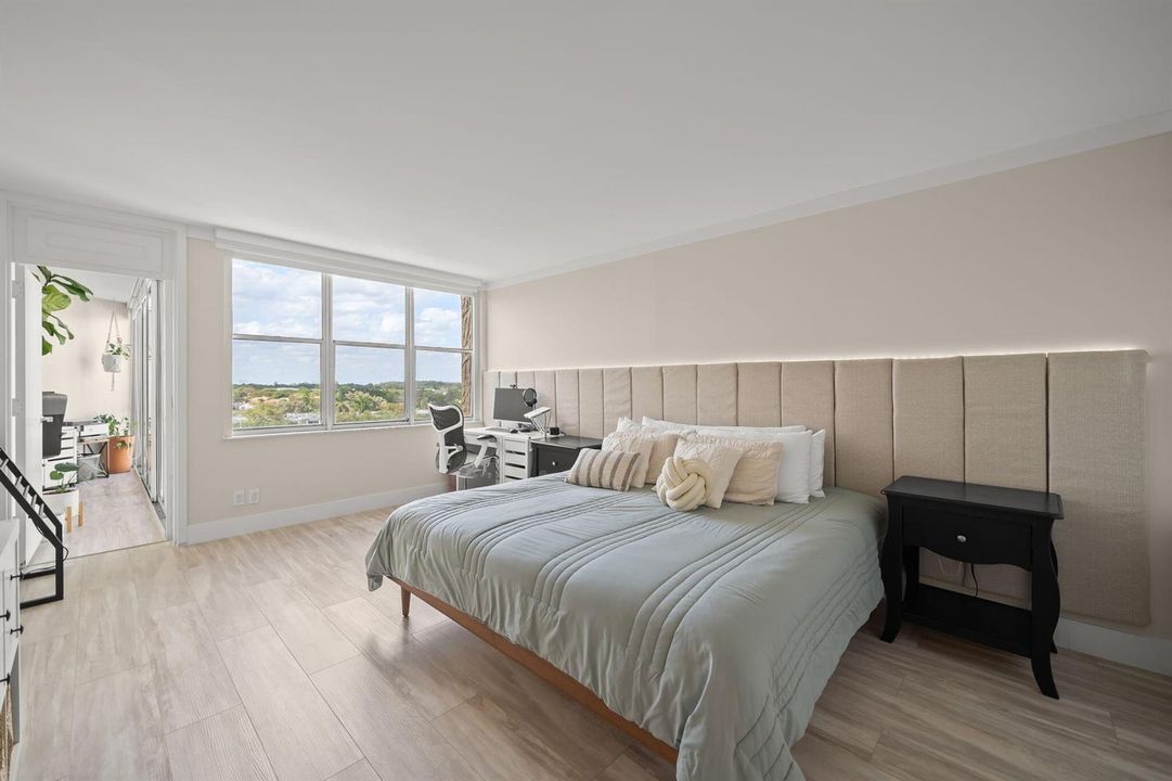 Custom made bed frame integrated