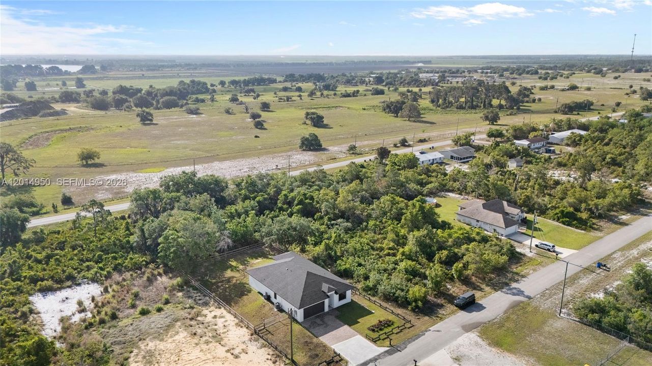 Aerial view of surrounding areas
