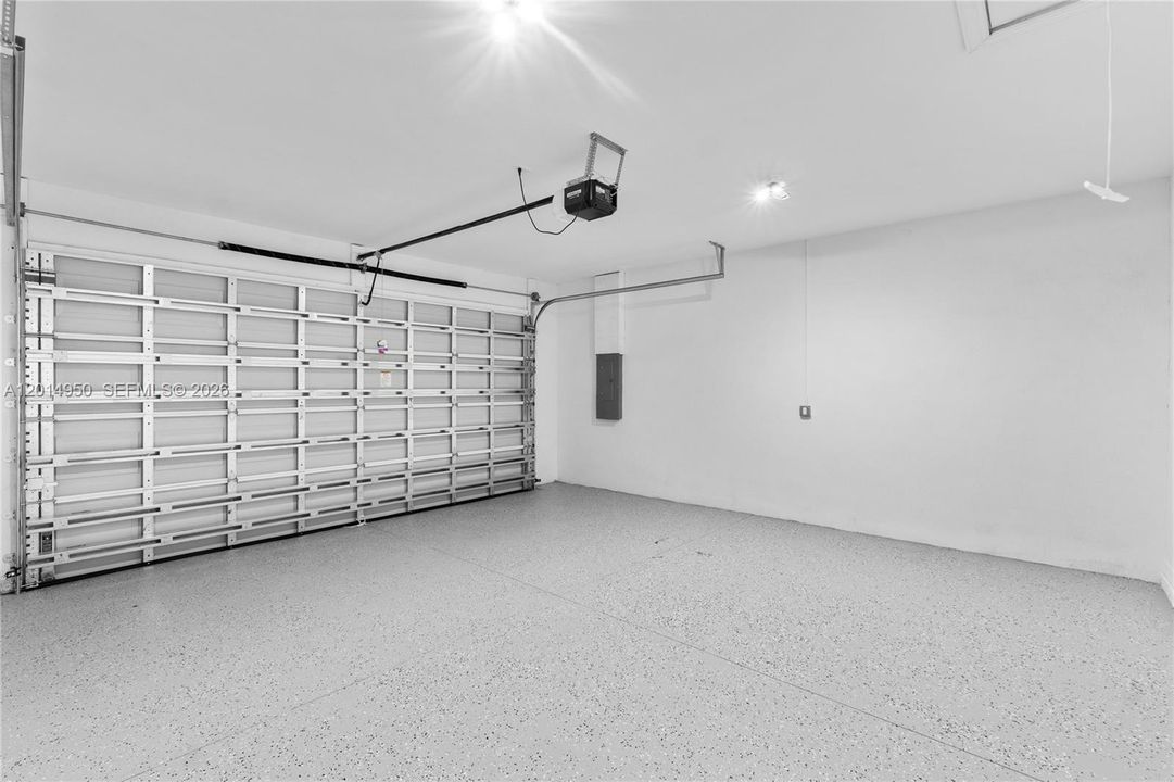 Spacious two car garage