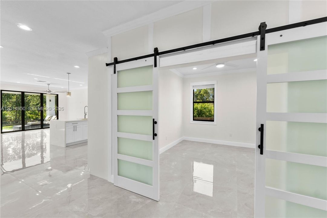 Bright interior room with natural light