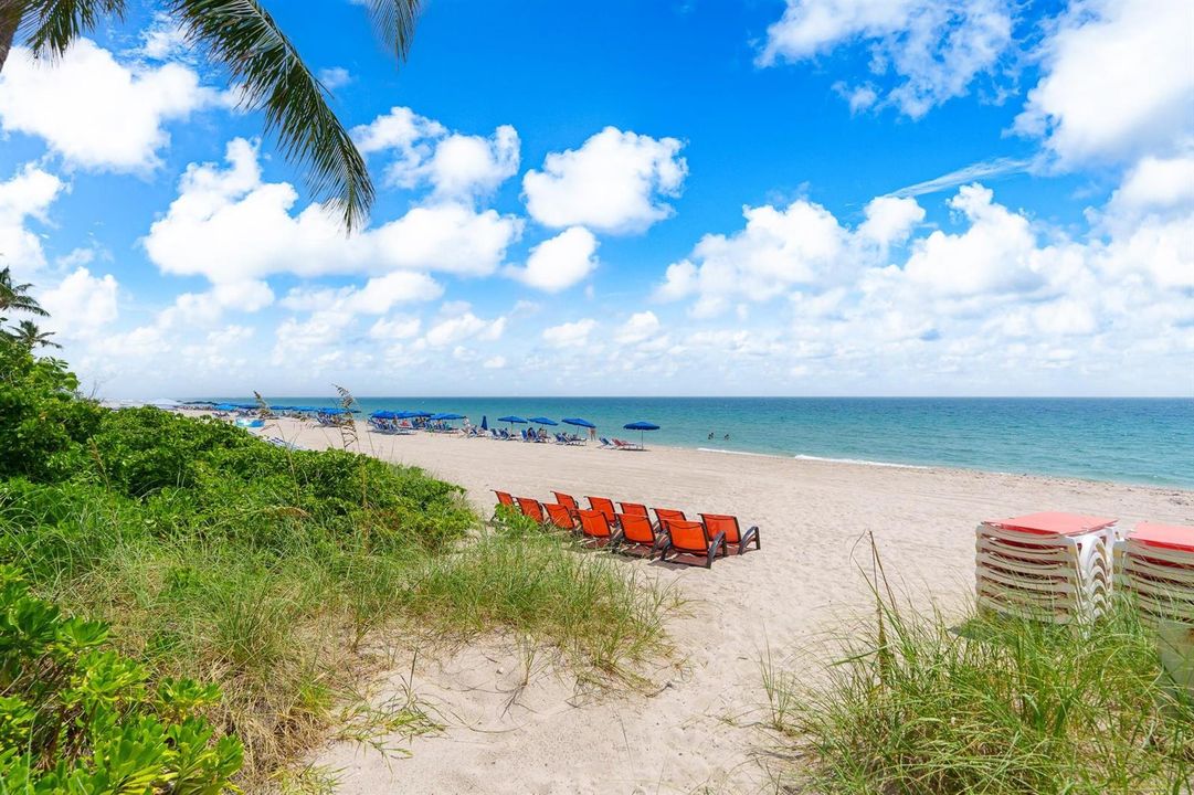 Semi Private Beach with chairs