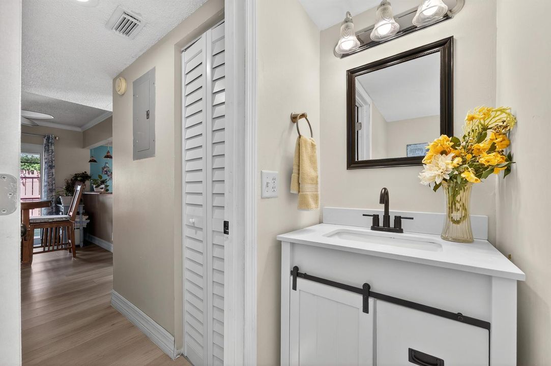 half bath on 1st floor