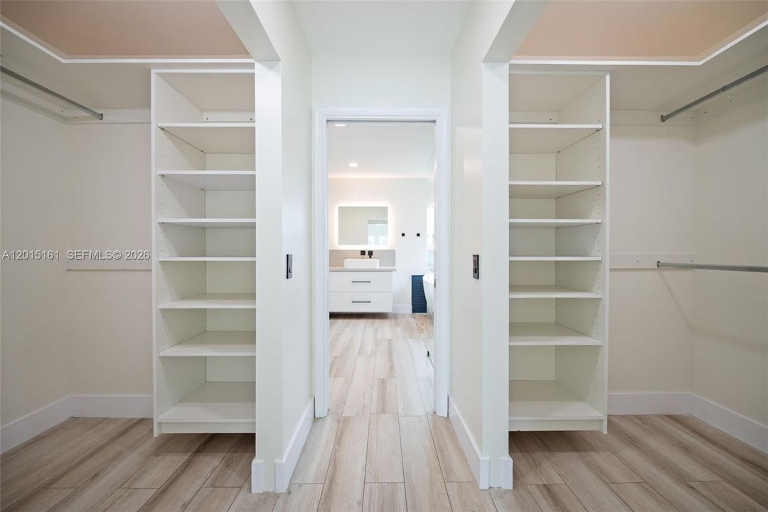 Dual closets