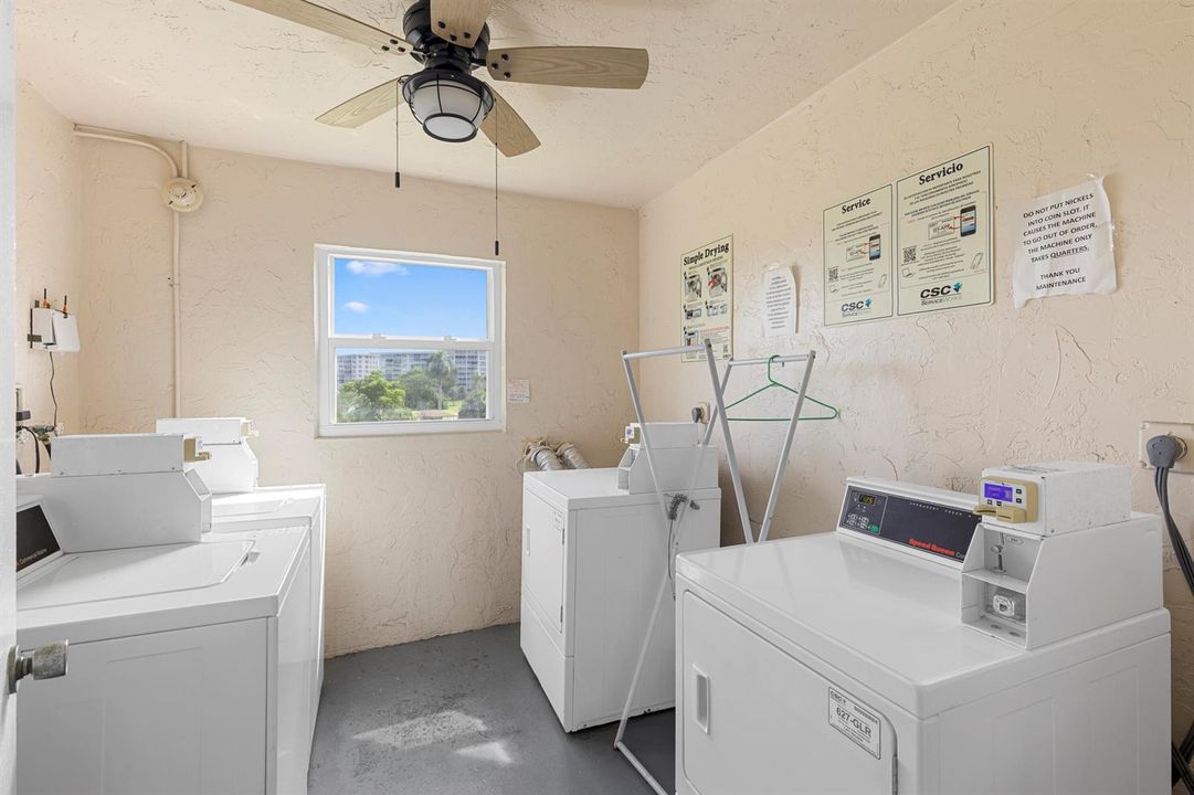 14 Community Laundry Room on each floor