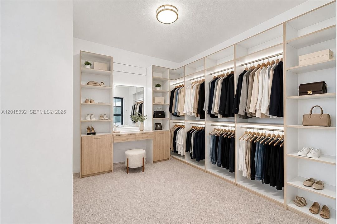 Virtually staging