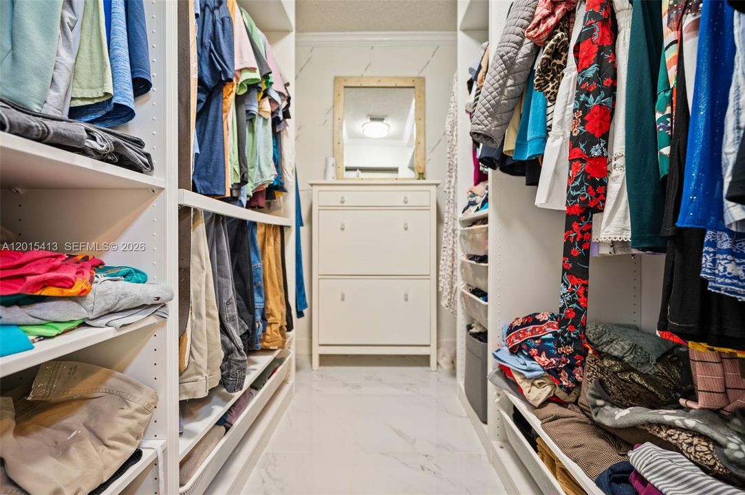 Master Walk-in Closet