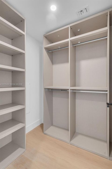 Red light therapy in closet