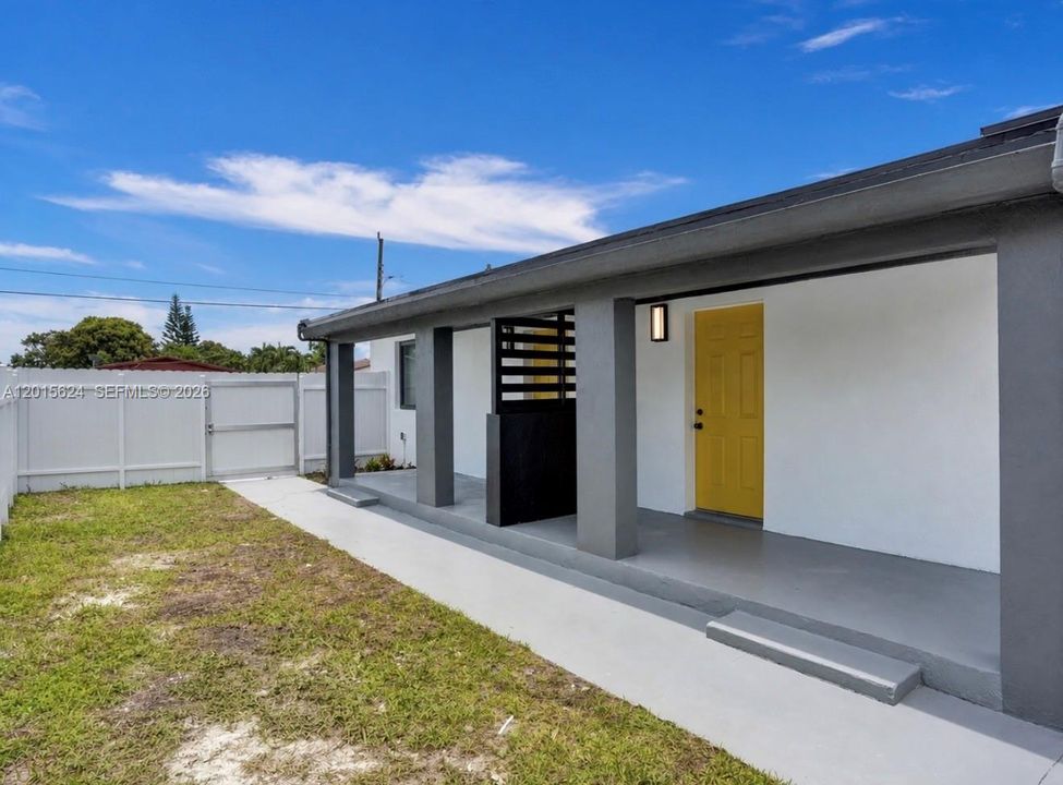 Covered patio