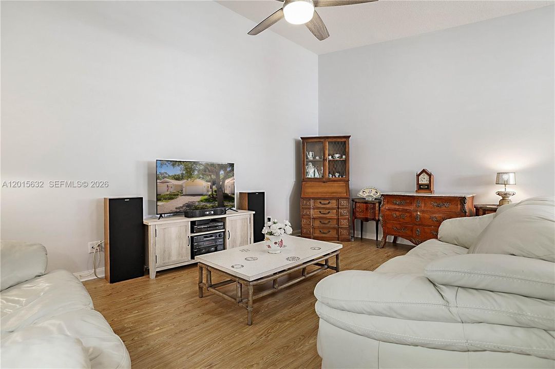 spacious living room