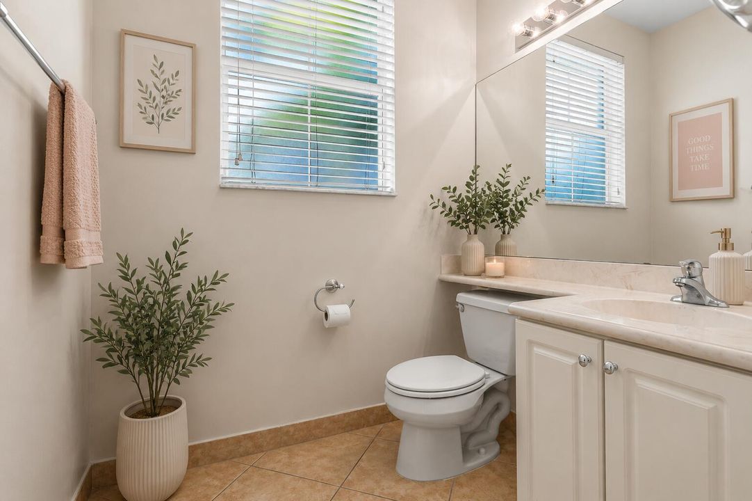 Powder Room 2nd floor Staged