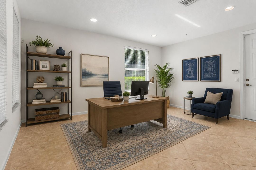 Office 2nd Floor Staged