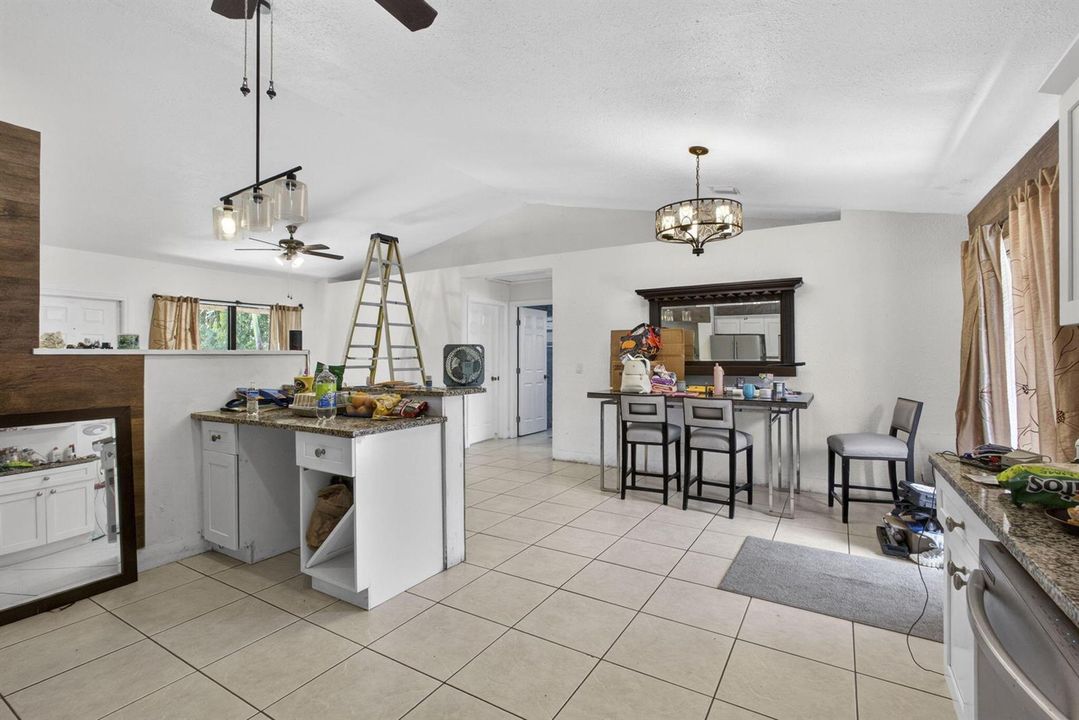 Kitchen/Dining/Living