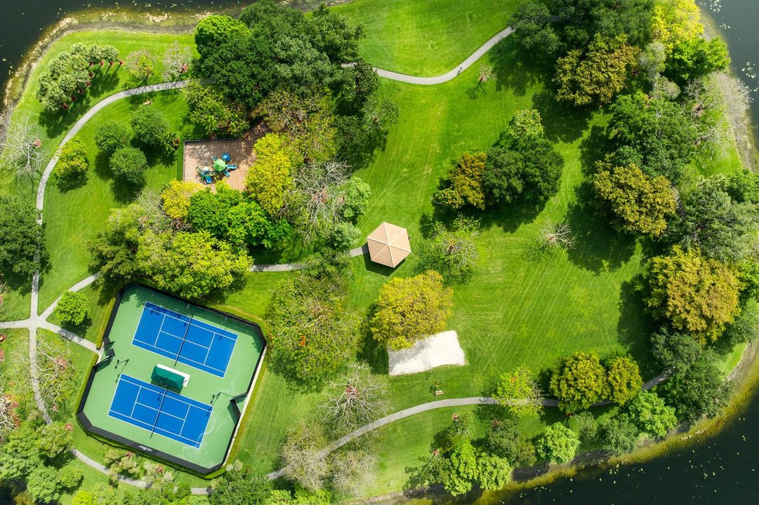 aerial photo of amenities