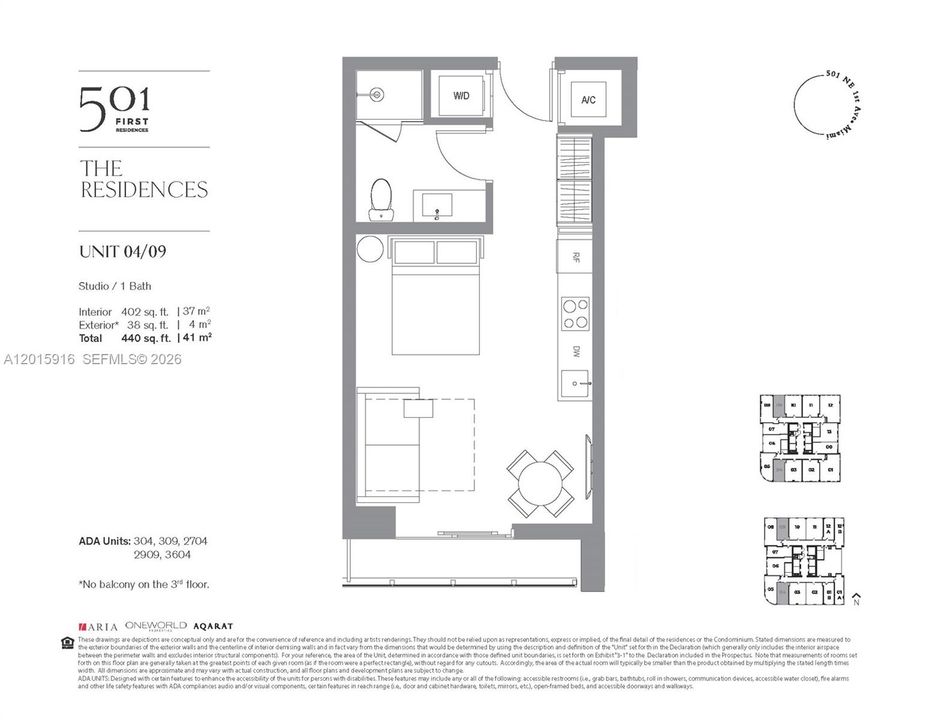 For Sale: $390,000 (0 beds, 1 baths, 402 Square Feet)
