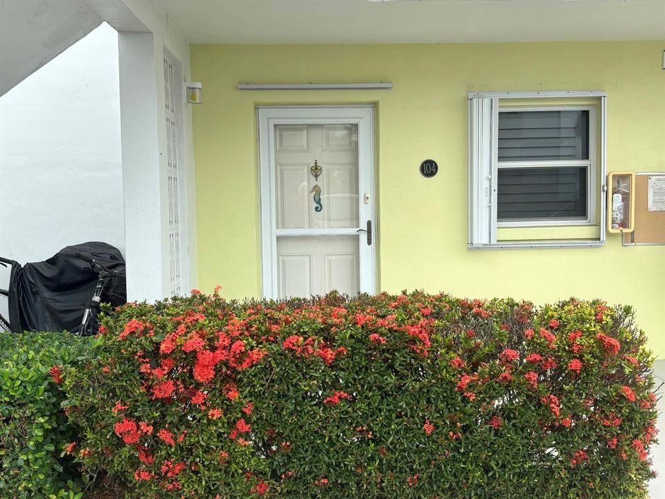 Front Door of Unit