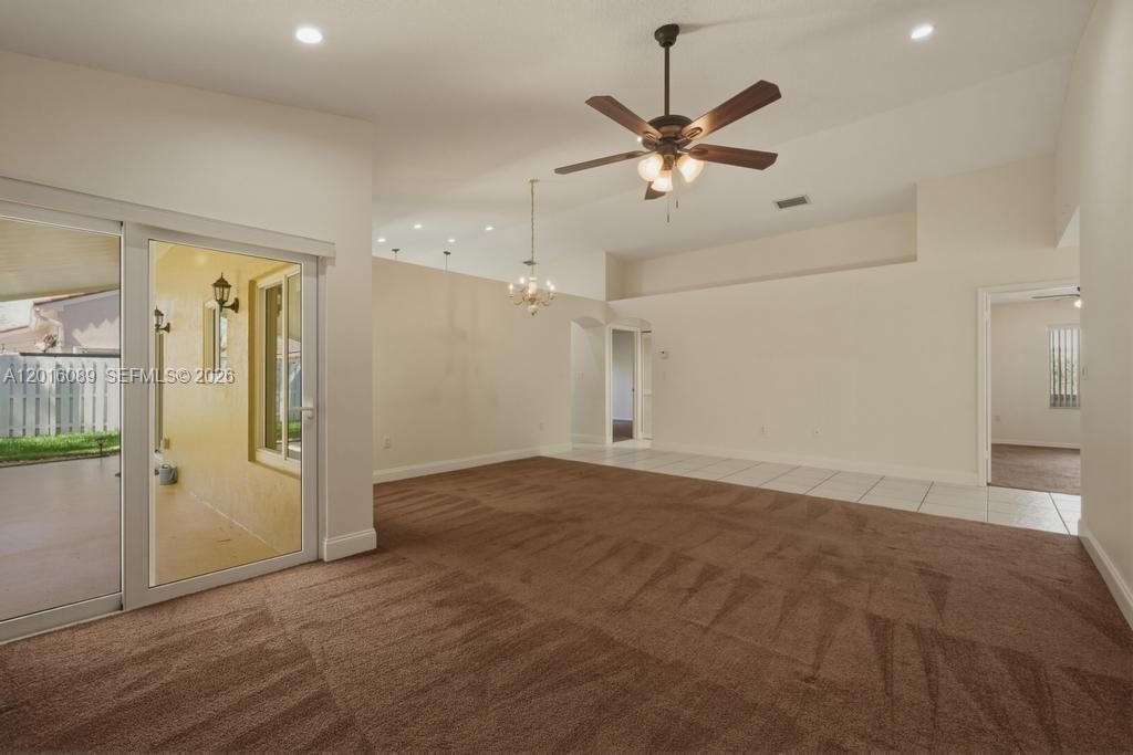 Large Open Living Room and Dining Room