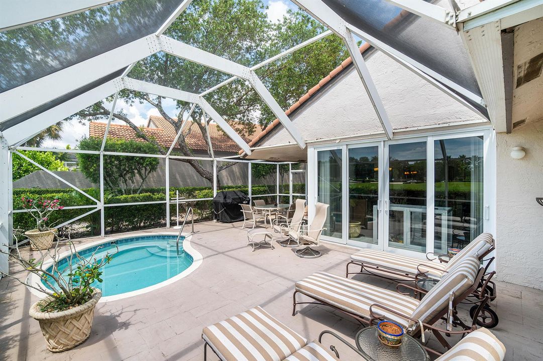 large screened lanai