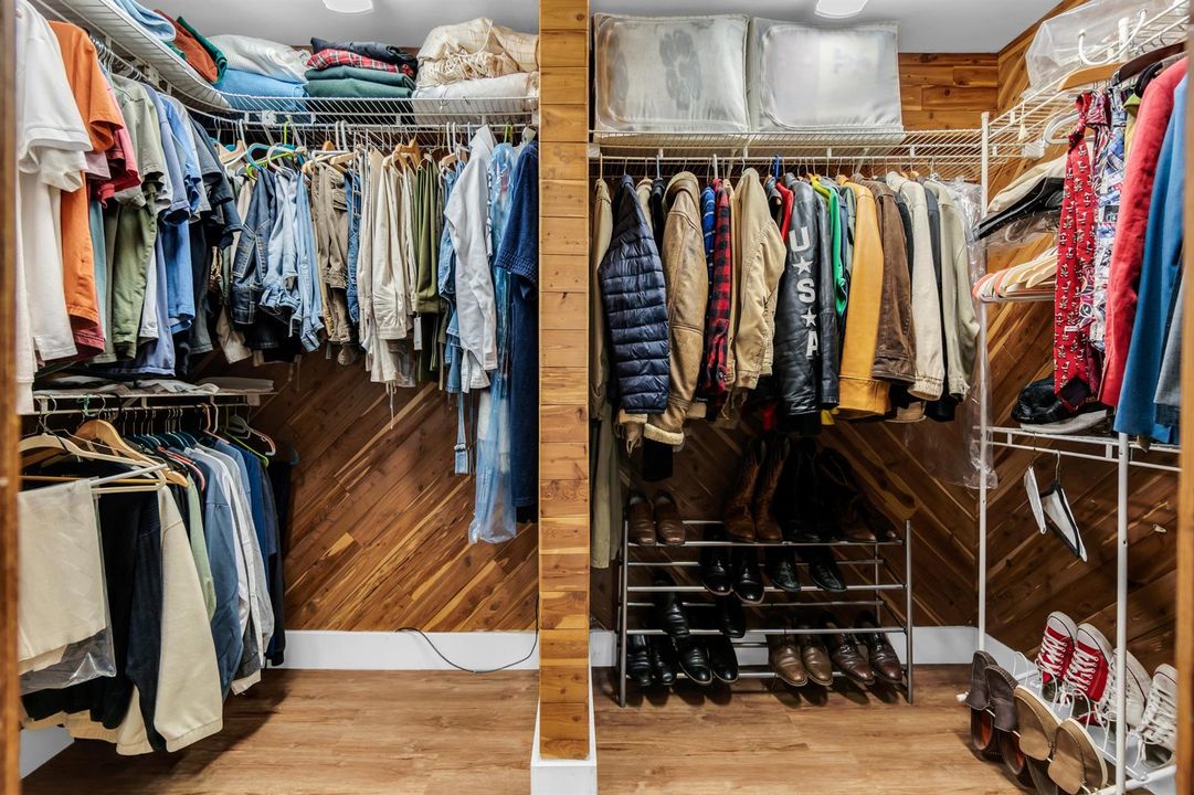 Primary walk-in closet