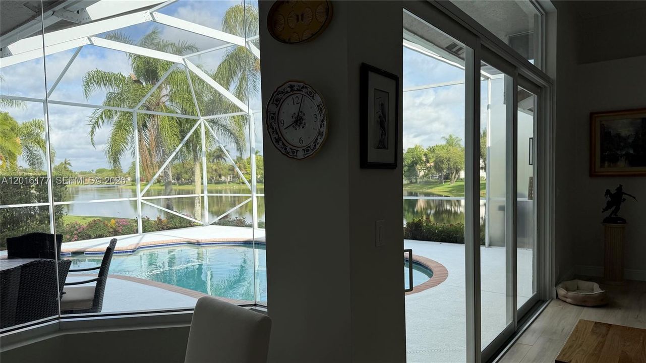 View from Kitchen and Family Room
