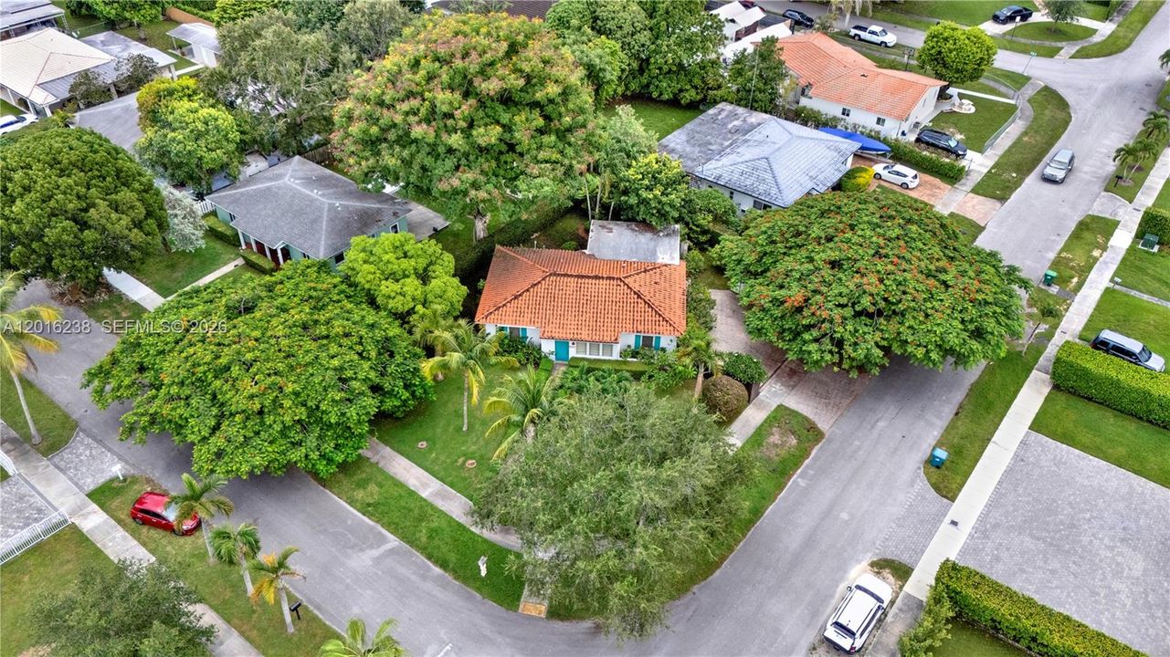 Situate on a corner lot.