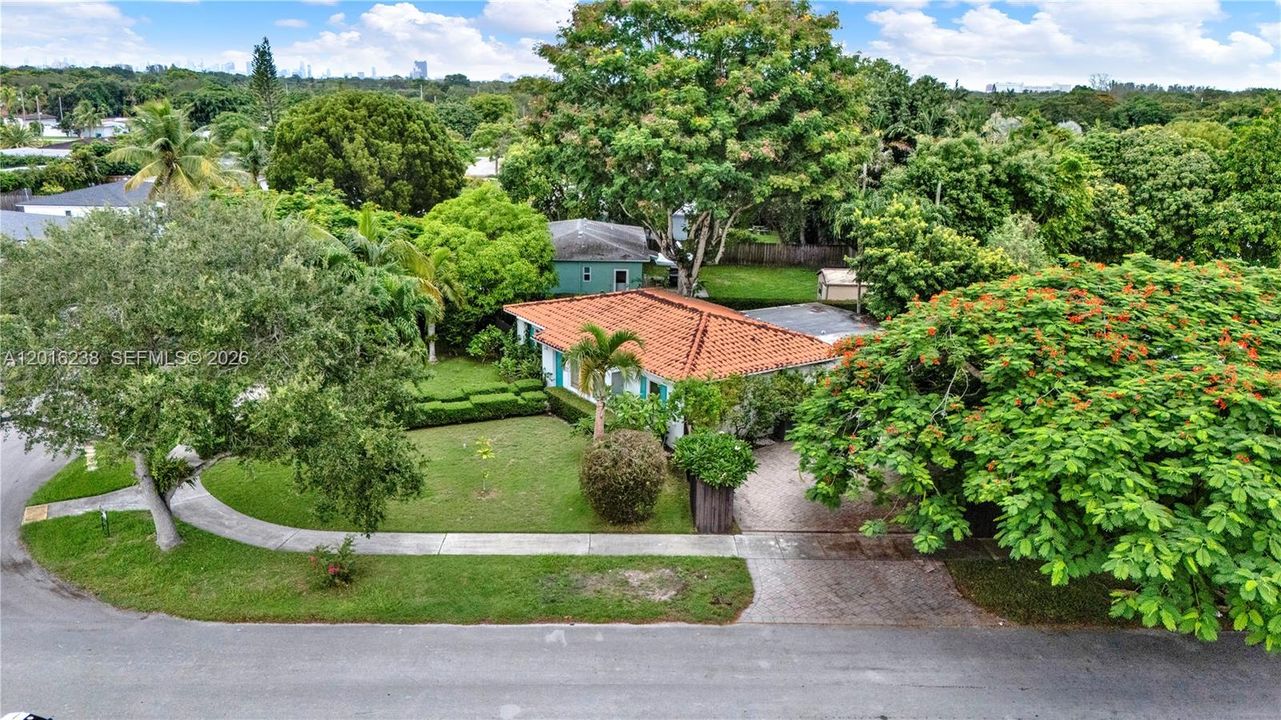 There is plenty of parking inside the property to park and close the gate to keep them inside or in the swale.