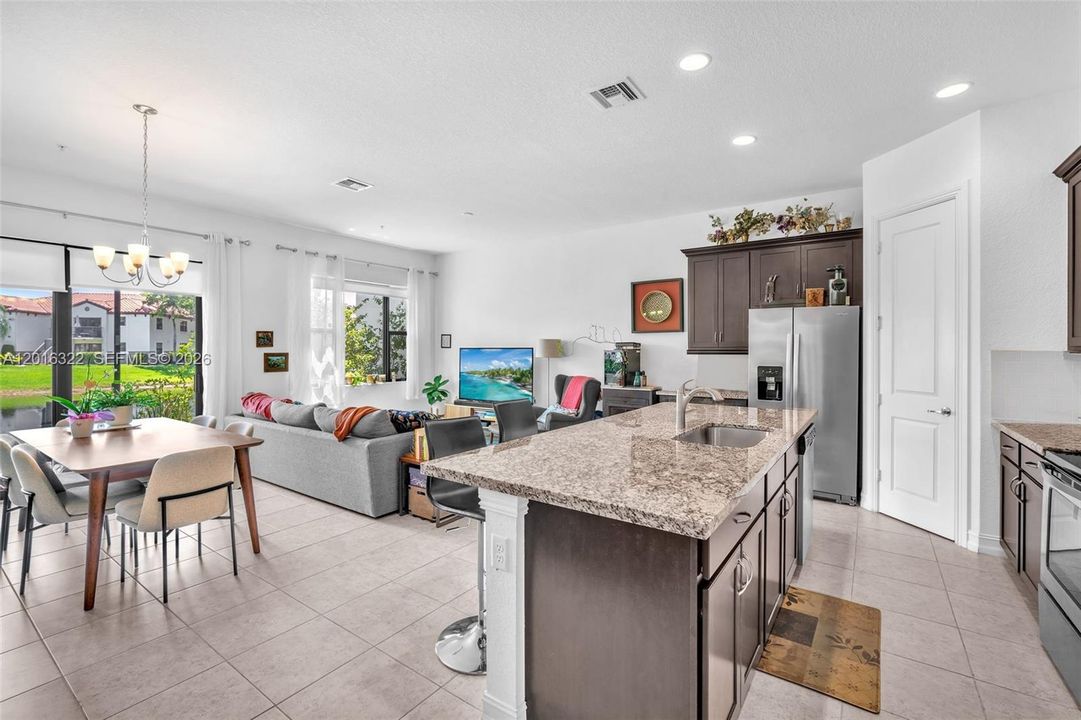 Great Area with Ceramic Tiles  & Ceiling Lights