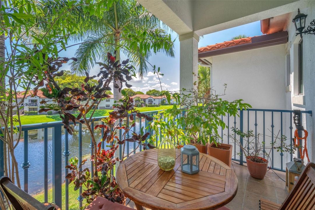 Master Balcony Overlooking Lake