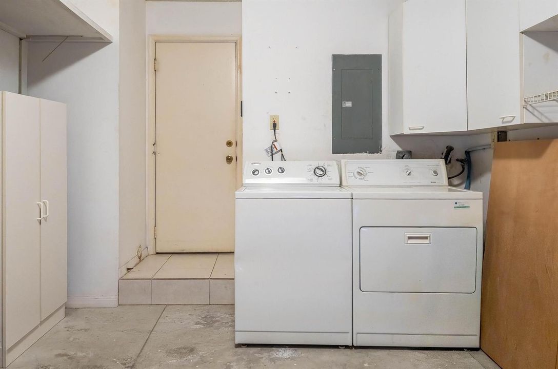Laundry in Garage