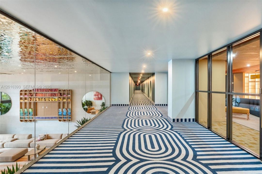 Lounge | The Standard Residences Midtown Miami features a collection of refined studio, one-bedroom, one-bedroom + den, and two-bedroom pieds-á-terre.