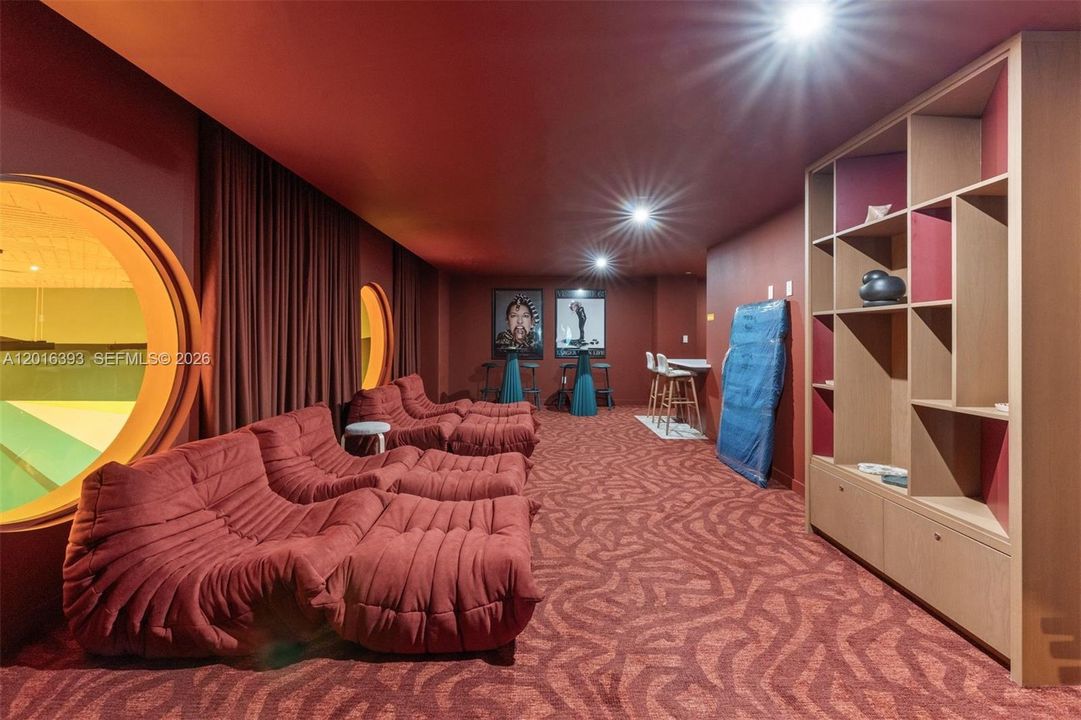 Screening Room | The Standard Residences Midtown Miami features a collection of refined studio, one-bedroom, one-bedroom + den, and two-bedroom pieds-á-terre.