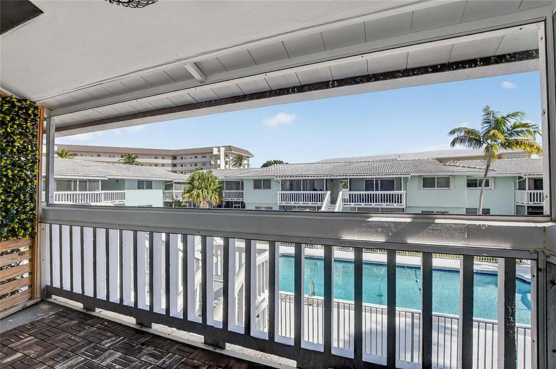 Overlooking pool!