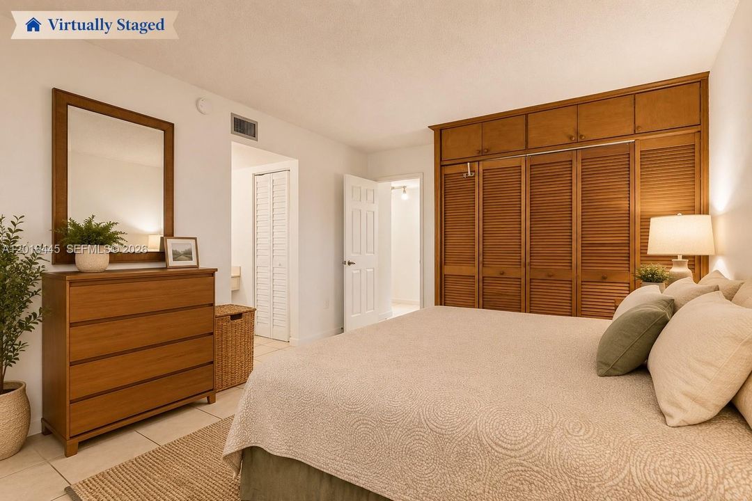 PRIMARY BEDROOM VIRTUALLY STAGED