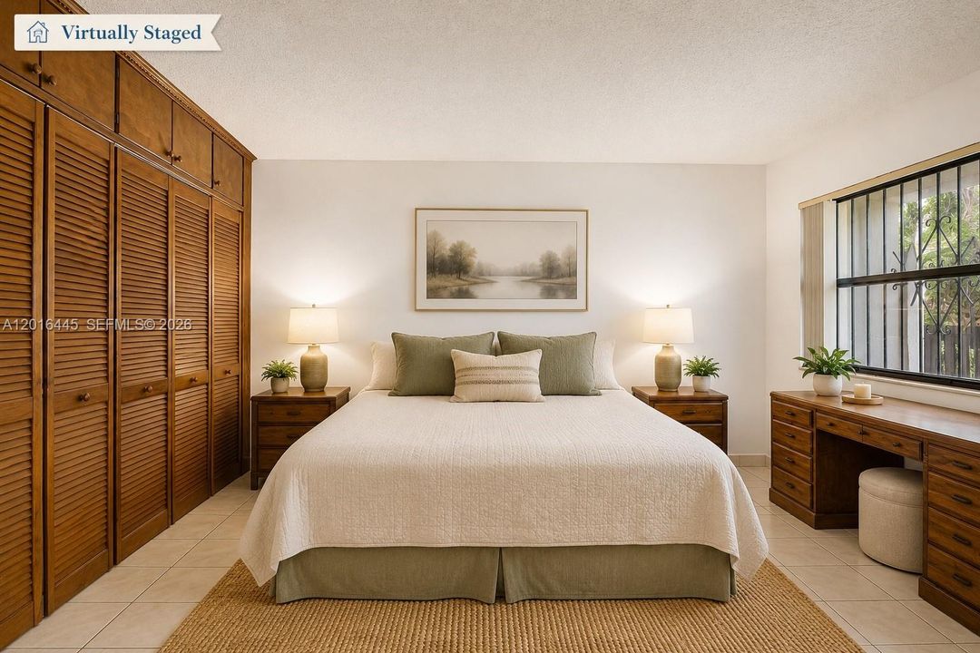 Virtually Staged Primary Bedroom