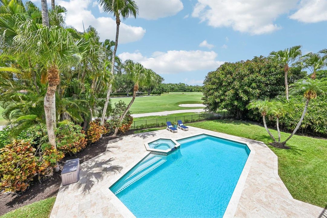 pool and golf course