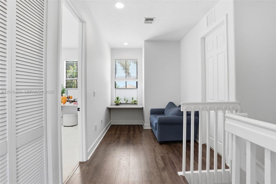 Upstairs hallway and nook area.