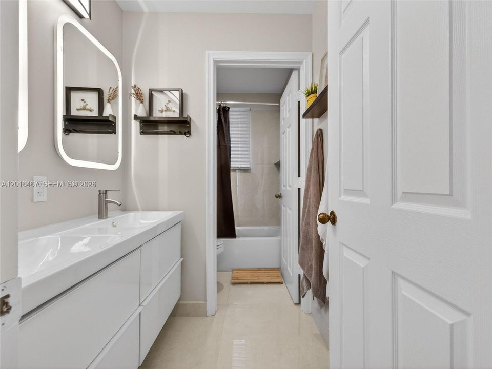 2nd full Bathroom, tastefully remodeled.