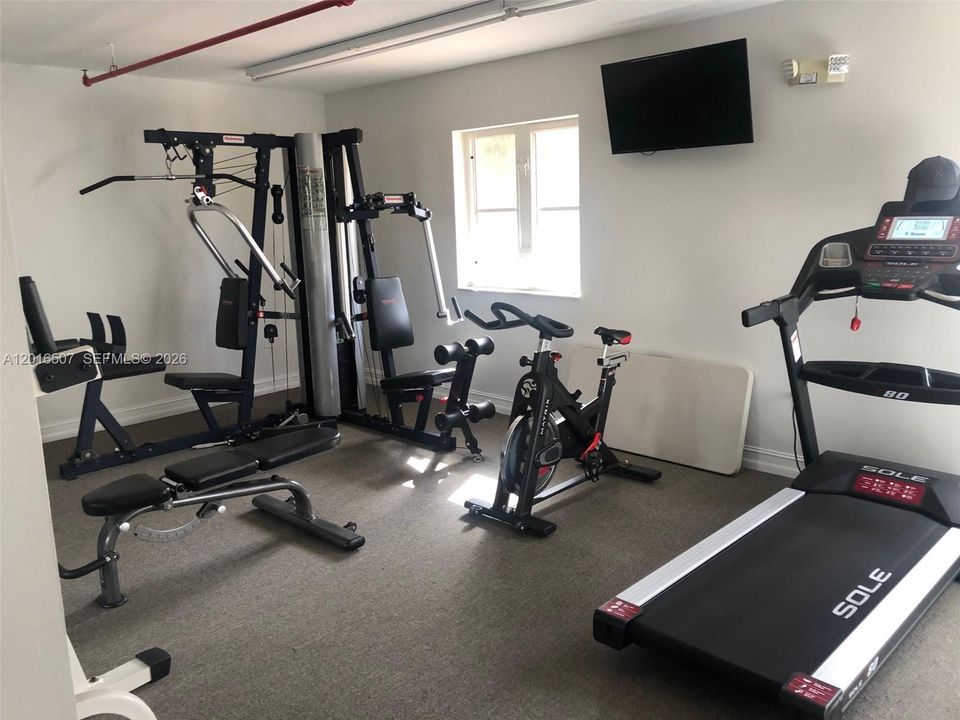Gym plus bath. NO POOL in this building