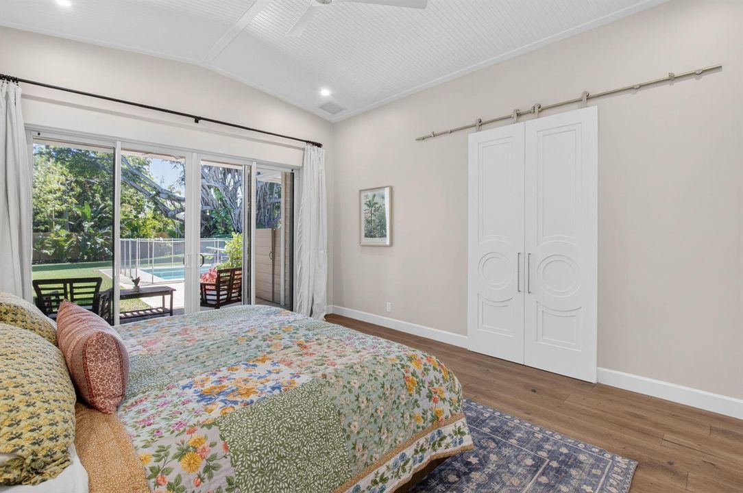 Primary Barn Door to Bathroom