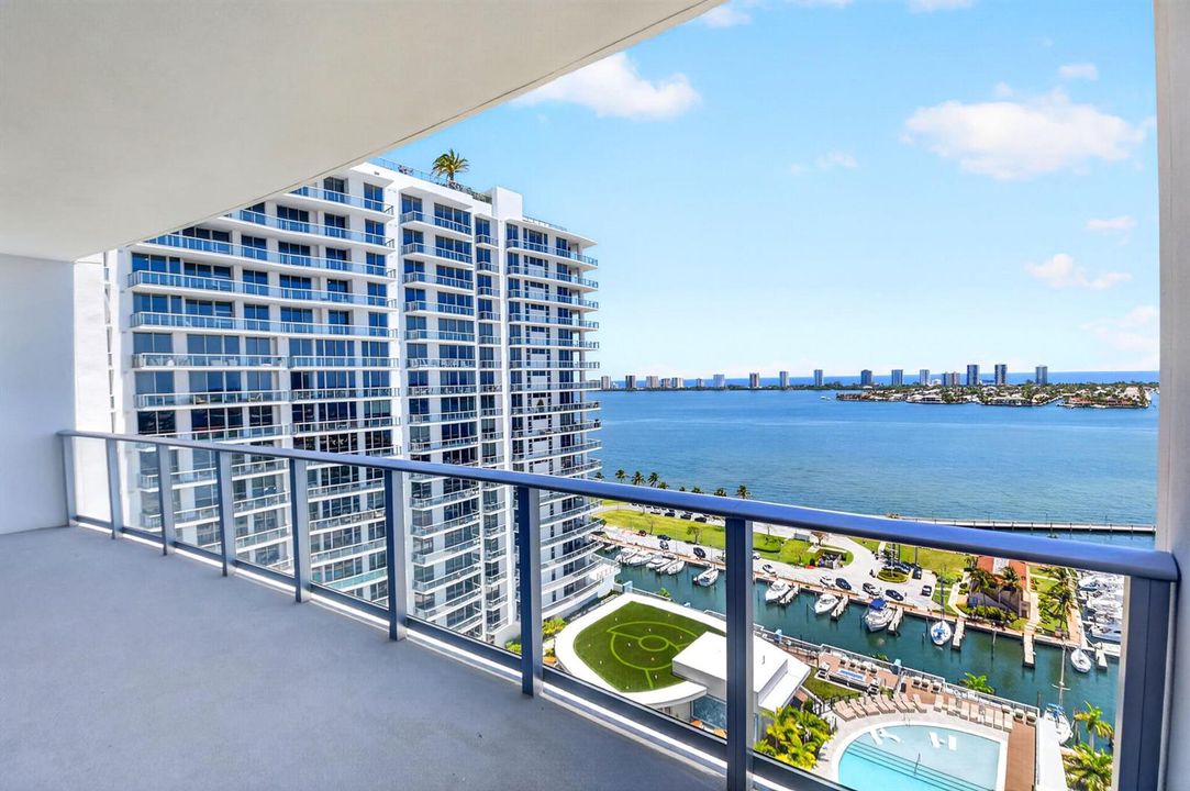 Waterfront balcony