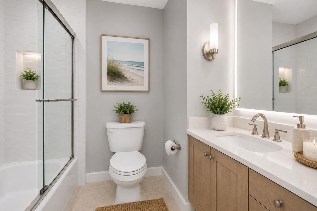 STAGED POTENTIAL 2ND FULL BATH REMODEL