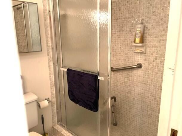 Guest bathroom shower stall